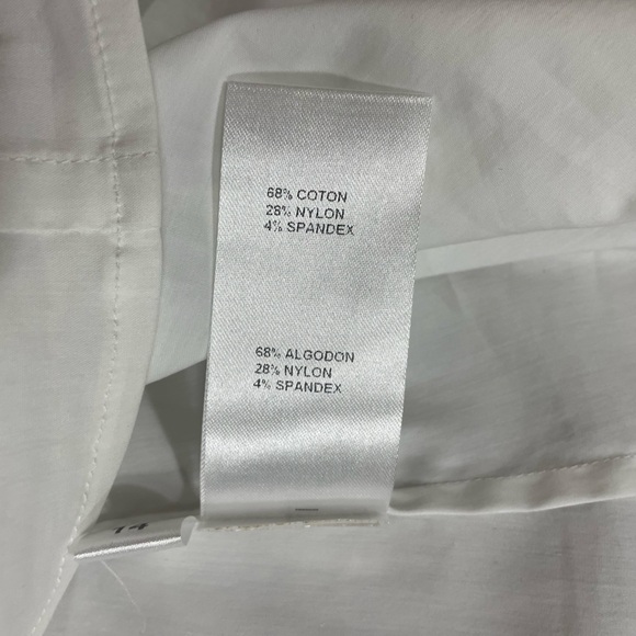 Doncaster White Ruched Long Sleeve Blouse (TSE) - Picture 9 of 10